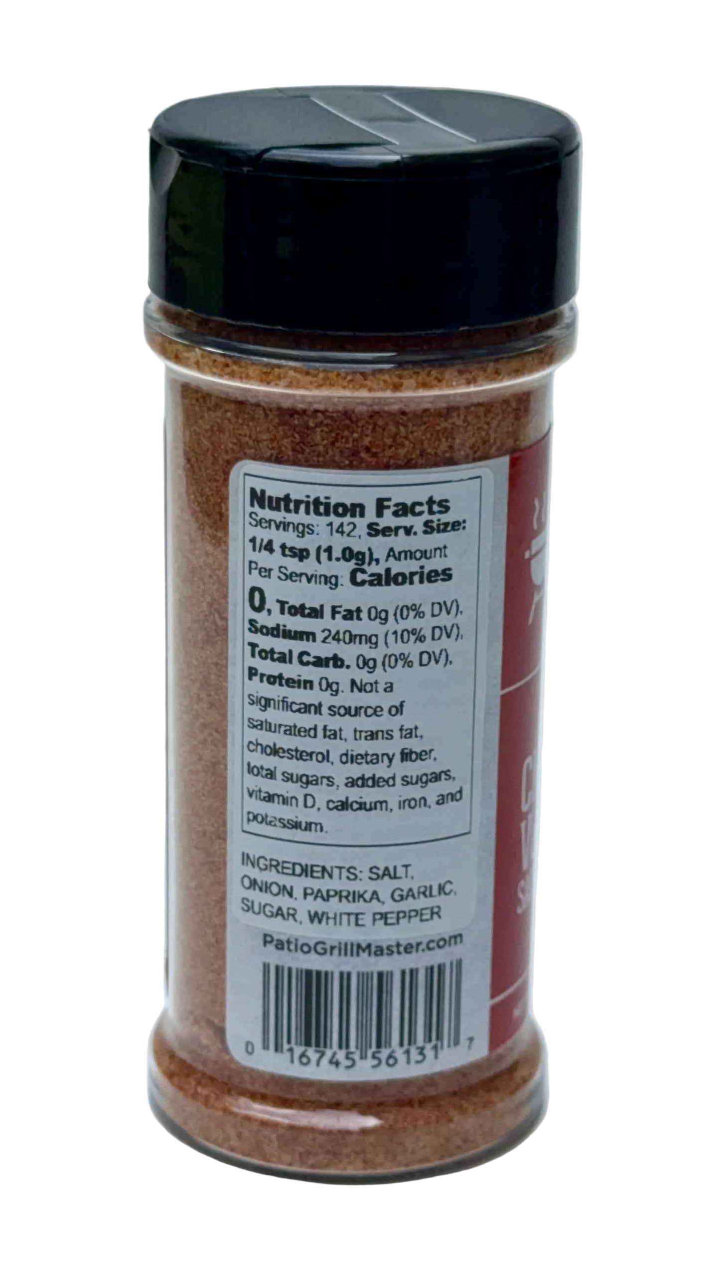 nutrition facts for Chicken & Veggie Salt