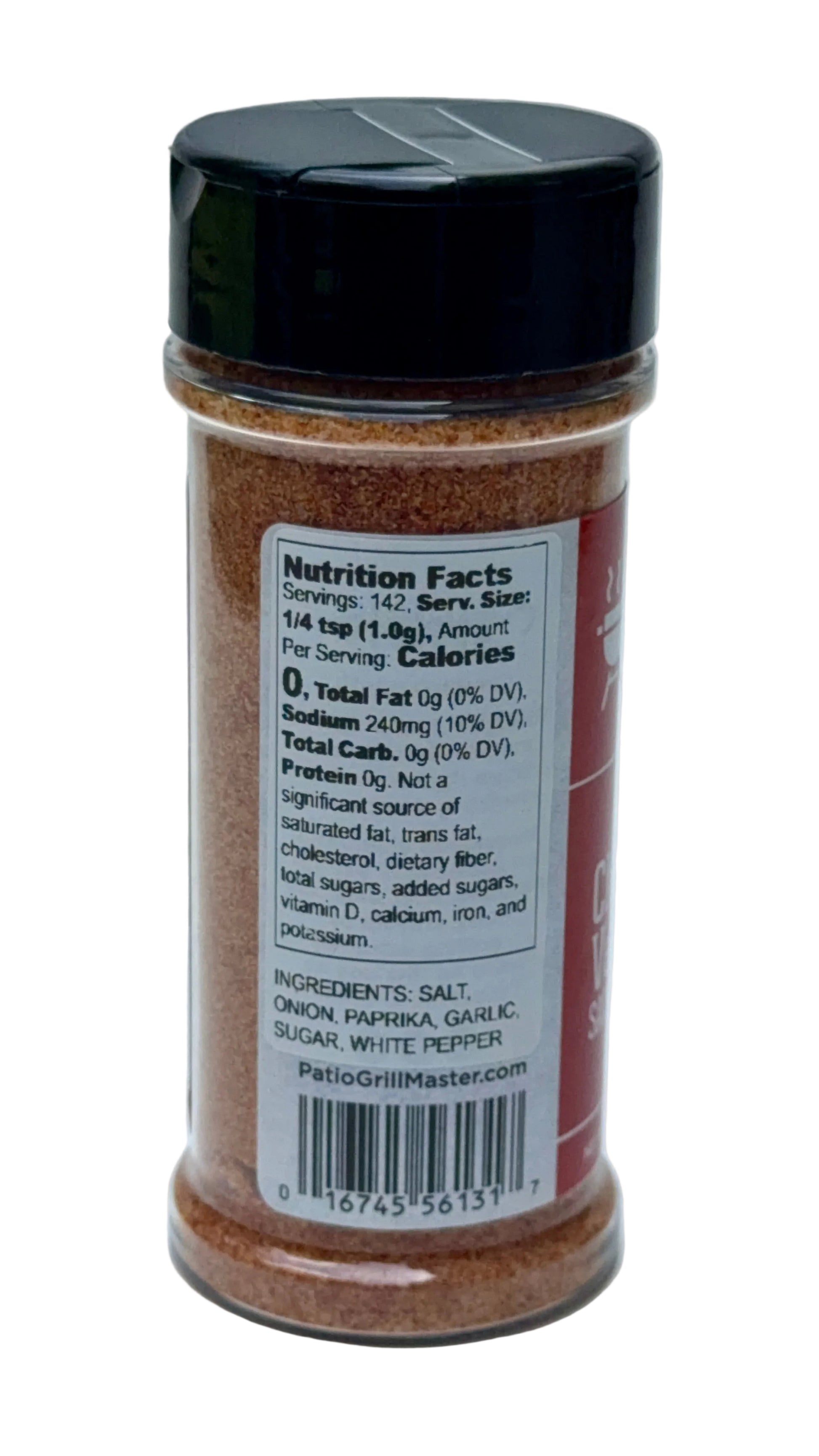 nutrition facts for Chicken & Veggie Salt