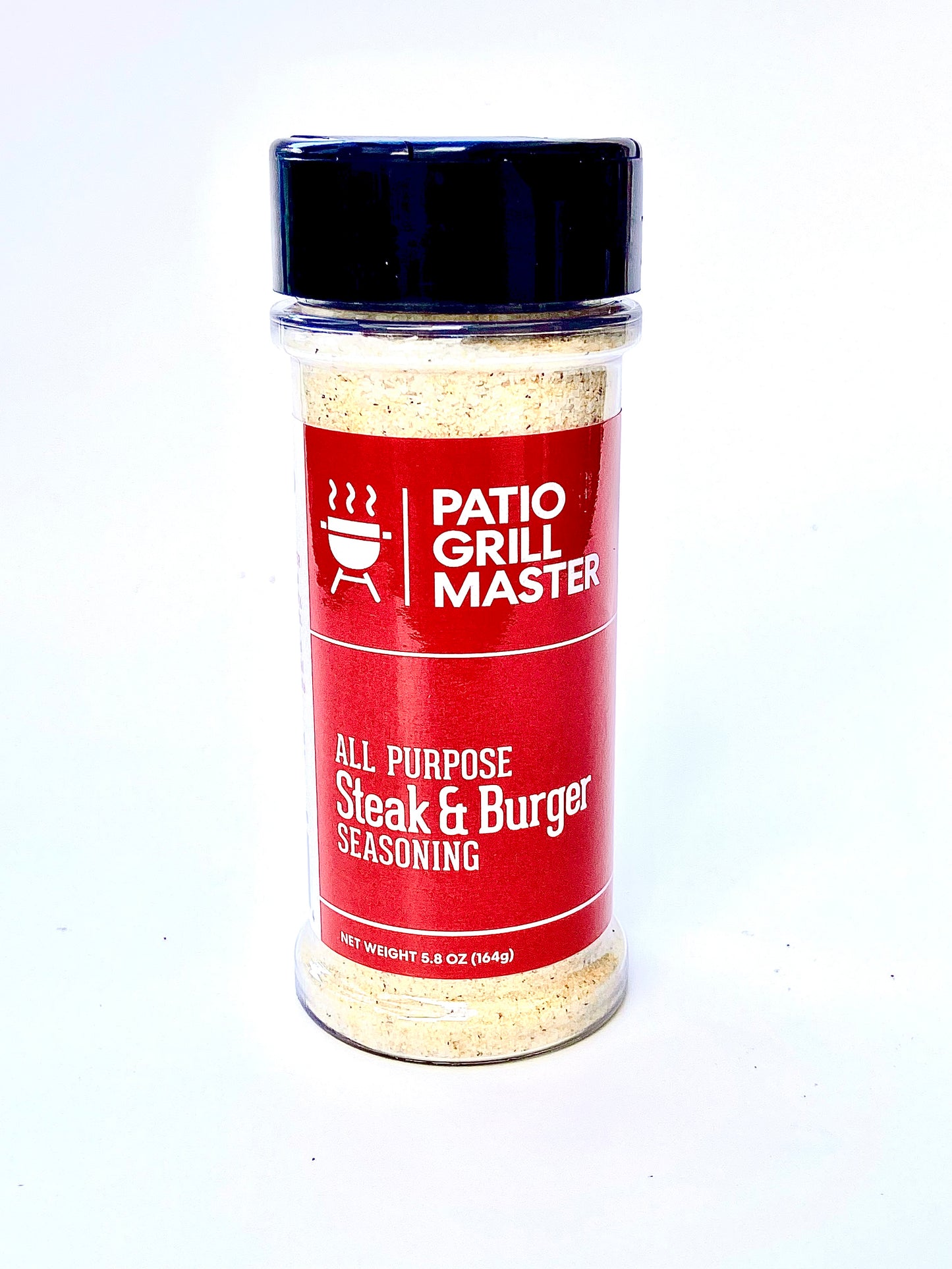 PGM All Purpose Steak & Burger Seasoning on a white background