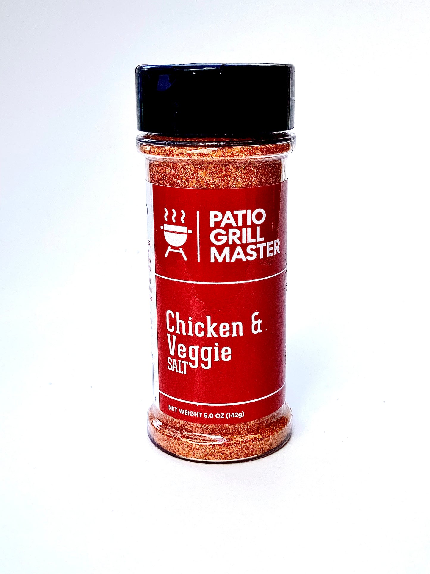 Patio Grill Master Chicken & Veggie salt shaker on a white background